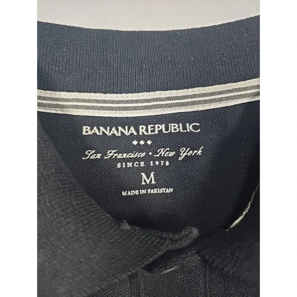 Banana Republic Knit Polo Medium Old Money Luxury Casual‎ Men's